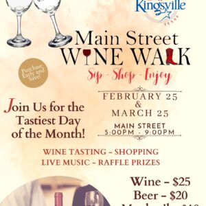 Wine Walk Feb & March Poster
