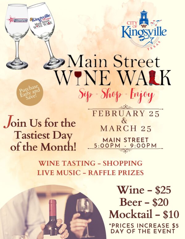 Wine Walk Feb & March Poster