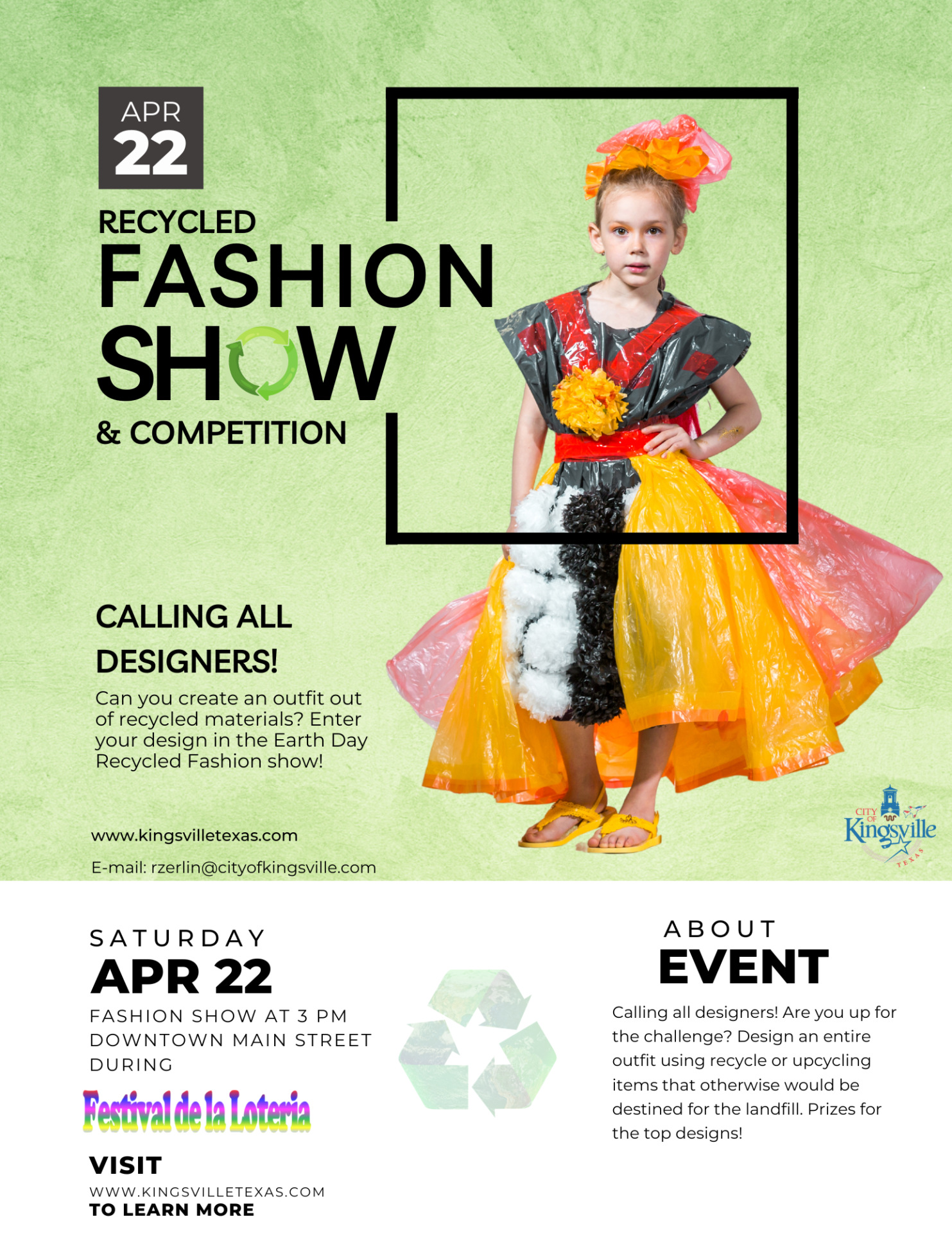 Recycled Fashion Show - Kingsville Visitors Center